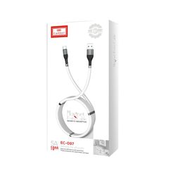 کابل شارژ مگنت دار ارلدام مدل EC-097, نوع سوکت: میکرو یو اس بی, رنگ: سفید