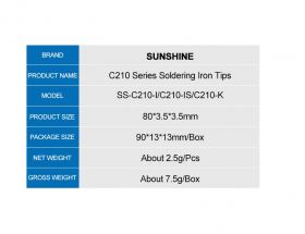 نوک هویه SUNSHINE سری C210