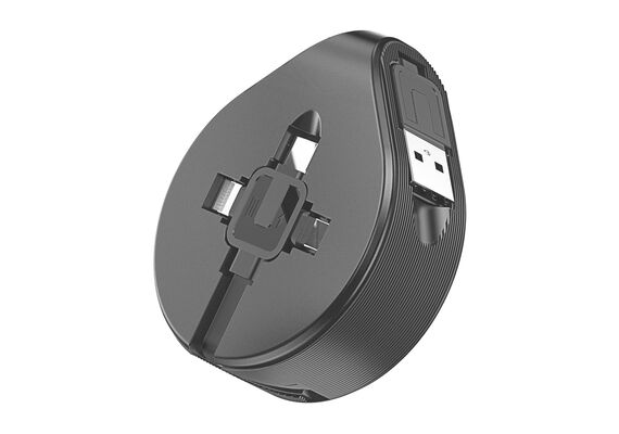 تصویر محصول کابل تبدیل USB به microUSB / USB-C / لایتنینگ باسئوس مدل CAMLT- EP01, رنگ: مشکی تصویر شماره 4 , - فروشگاه فون پارتس