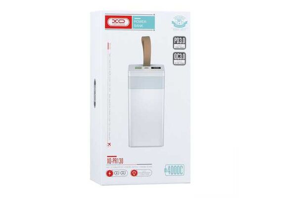 تصویر محصول پاوربانک XO مدل PR130 ظرفیت 40000 میلی‌ آمپر, رنگ: سفید تصویر شماره 10 , - فروشگاه فون پارتس