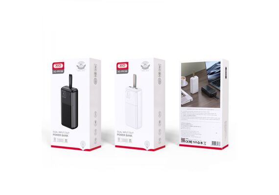 تصویر محصول پاوربانک XO مدل PR199 ظرفیت 30000 میلی‌ آمپر, رنگ: مشکی تصویر شماره 6 , - فروشگاه فون پارتس