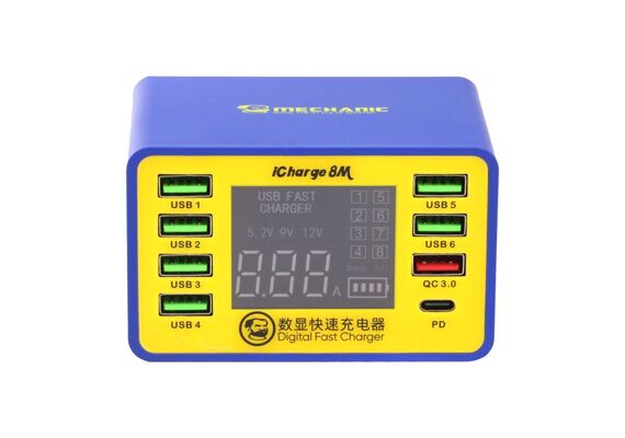 تصویر محصول شارژر چندمنظوره مکانیک مدل iCharger 8M  - فروشگاه فون پارتس