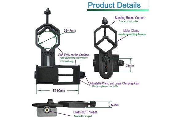 تصویر محصول تک پایه دوربین مدل Smart Phone Adapter تصویر شماره 2 , - فروشگاه فون پارتس