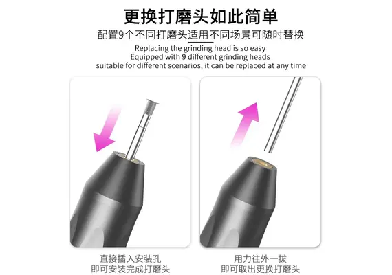 تصویر محصول فرز مینیاتوری LUOWEI مدل P2 تصویر شماره 4 , - فروشگاه فون پارتس