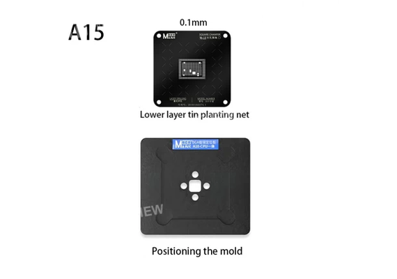 تصویر محصول ماژولهای یدک مجموعه شابلون مگنتی ماانت مخصوص CPU آیفون سری A15  - فروشگاه فون پارتس