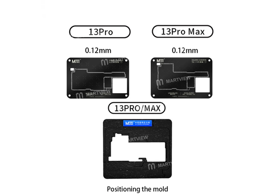 تصویر محصول ماژولهای آپکرید مجموعه شابلون مگنتی طبقات ماانت, میزان ضخامت: 0.12  میلی متر, لیست ماژول ها: آیفون 13Pro Max / 13Pro, رنگ: مشکی  - فروشگاه فون پارتس