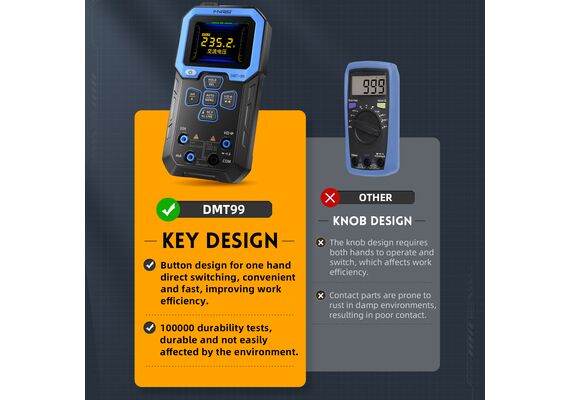 تصویر محصول مولتیمتر دیجیتال فنیرسی مدل DMT-99 تصویر شماره 5 , - فروشگاه فون پارتس