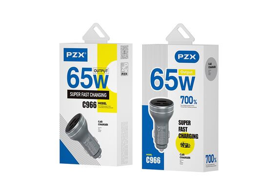 شارژر فندکی 65 وات PZX مدل C966