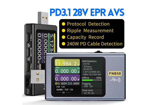 تصویر محصول تستر USB فنیرسی مدل FNB58 بلوتوث تصویر شماره 2 , - فروشگاه فون پارتس