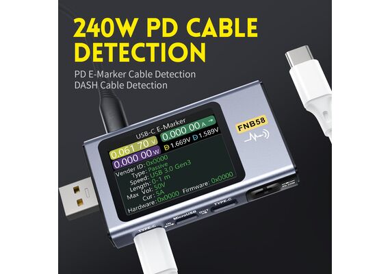 تصویر محصول تستر USB فنیرسی مدل FNB58 بلوتوث تصویر شماره 4 , - فروشگاه فون پارتس