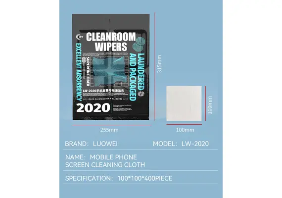 تصویر محصول پارچه تمیز کننده LUOWEI مخصوص صفحه گوشی موبایل مدل LW-2020 تصویر شماره 7 , - فروشگاه فون پارتس