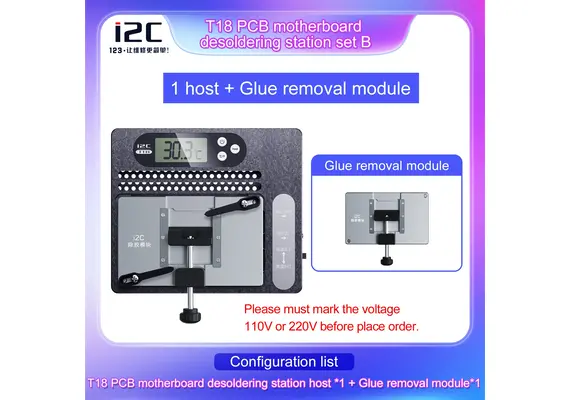 تصویر محصول پری هیتر i2C مدل T18 - همراه با ماژول برداشتن چسب تصویر شماره 3 , - فروشگاه فون پارتس