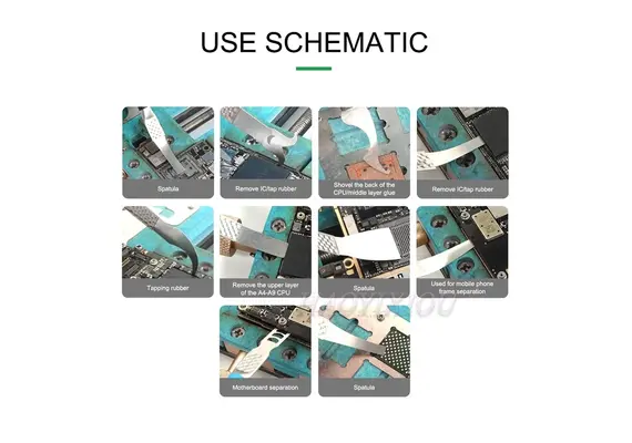 تصویر محصول ابزار چند منظوره تمیز کردن چسب دور سی پی یو Relife مدل RL-049B تصویر شماره 6 , - فروشگاه فون پارتس