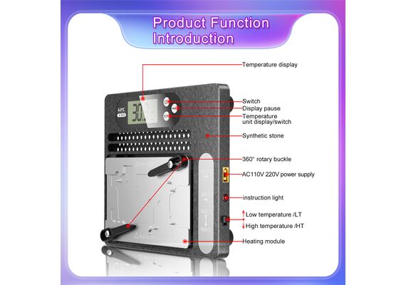 تصویر محصول پری هیتر i2C مدل T18 - همراه با ماژول برداشتن چسب تصویر شماره 6 , - فروشگاه فون پارتس