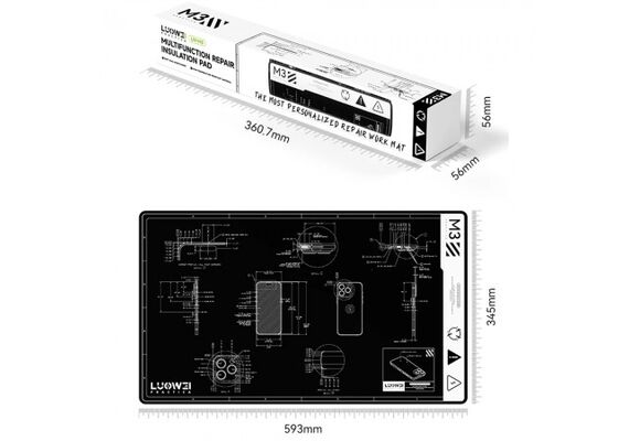 تصویر محصول صفحه کار چندمنظوره ضد حرارت LUOWEI مدل LW-M3 تصویر شماره 11 , - فروشگاه فون پارتس