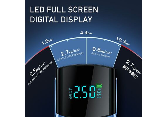 تصویر محصول جامپ استارت و پمپ باد و پاوربانک BUWEI مدل BN03, رنگ: آبی تصویر شماره 2 , - فروشگاه فون پارتس