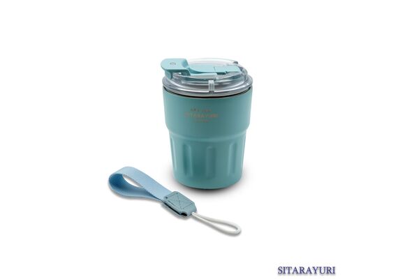 تصویر محصول تراول ماگ SITARAYURI نی دار و آسان نوش, حجم: 290, رنگ: آبی  - فروشگاه فون پارتس