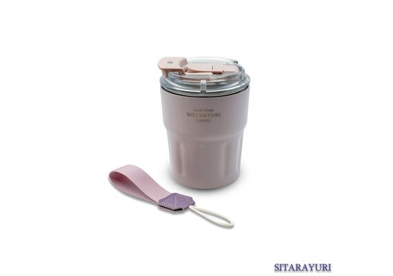 تصویر محصول تراول ماگ SITARAYURI نی دار و آسان نوش, حجم: 290, رنگ: بنفش  - فروشگاه فون پارتس