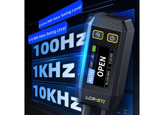 تستر حرفه‌ای مقاومت، خازن، سلف و دیود - LCR-ST1 Mini Smart Tweezer
