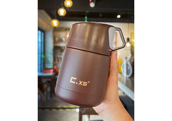 تصویر محصول فلاسک غذا استیل VACUUM مدل C.X5, رنگ: بژ تصویر شماره 2 , - فروشگاه فون پارتس