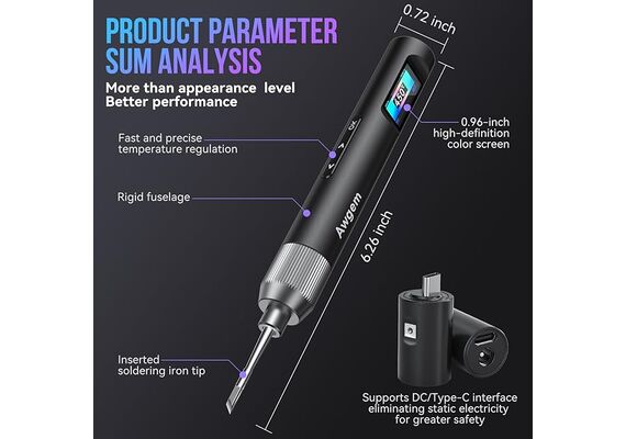 تصویر محصول هویه قلمی هوشمند Awgem مدل SJ1 تصویر شماره 4 , - فروشگاه فون پارتس