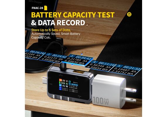 تصویر محصول تستر USB دوکاره نوع C و A فنیرسی مدل FNAC-28 تصویر شماره 5 , - فروشگاه فون پارتس