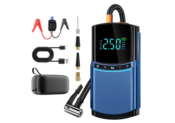 تصویر محصول جامپ استارت و پمپ باد و پاوربانک BUWEI مدل BN03, رنگ: مشکی  - فروشگاه فون پارتس