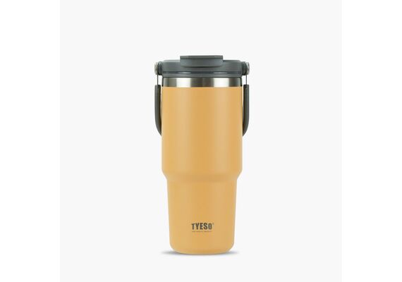 تصویر محصول تراول ماگ دسته دار تایسو - Tyeso, حجم: 750, رنگ: زرد  - فروشگاه فون پارتس