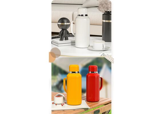 تصویر محصول فلاسک دوجداره همراه با دماسنج و لیوان, رنگ: قرمز تصویر شماره 15 , - فروشگاه فون پارتس