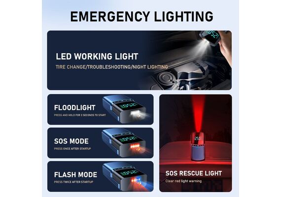 پمپ باد و شوکر باتری ماشین BUWEI مدل BN03