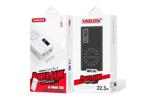 تصویر محصول پاوربانک کینگ لین مدل 315X ظرفیت 30000 میلی‌ آمپر تصویر شماره 2 , - فروشگاه فون پارتس