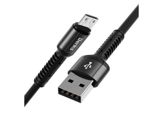 کابل شارژ و دیتای بنکس, نوع سوکت: میکرو یو اس بی, رنگ: مشکی