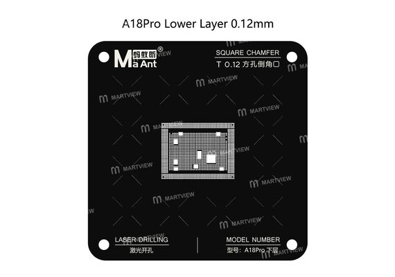 ماژولهای یدک مجموعه شابلون مگنتی ماانت مخصوص CPU آیفون سری A18 و A18Pro