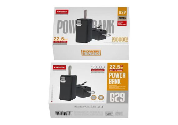 پاوربانک کینگ لین مدل G29 ظرفیت 50000 میلی‌ آمپر