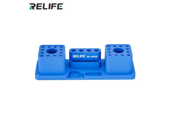 تصویر محصول جعبه سیلیکونی ماژولار همه‌کاره ریلایف مدل RL-001K, رنگ: آبی  - فروشگاه فون پارتس