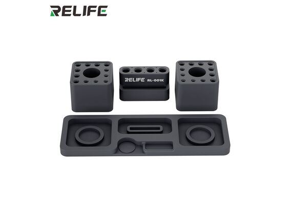 تصویر محصول جعبه سیلیکونی ماژولار همه‌کاره ریلایف مدل RL-001K, رنگ: آبی تصویر شماره 6 , - فروشگاه فون پارتس