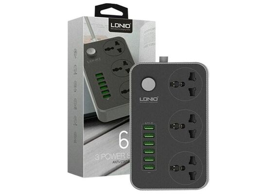 تصویر محصول شارژر USB و چندراهی برق الدینیو مدل SC3604  - فروشگاه فون پارتس