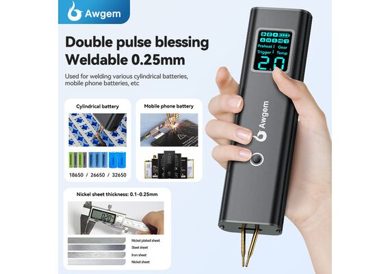 تصویر محصول دستگاه جوش باتری AWITHZ مدل AS2 تصویر شماره 2 , - فروشگاه فون پارتس