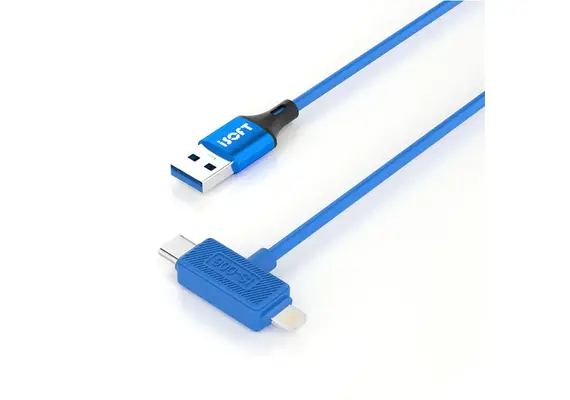 تصویر محصول کابل فلش دوطرفه iSoft مدل IS-006 – فلش و بازیابی داده iPhone/iPad تصویر شماره 2 , - فروشگاه فون پارتس