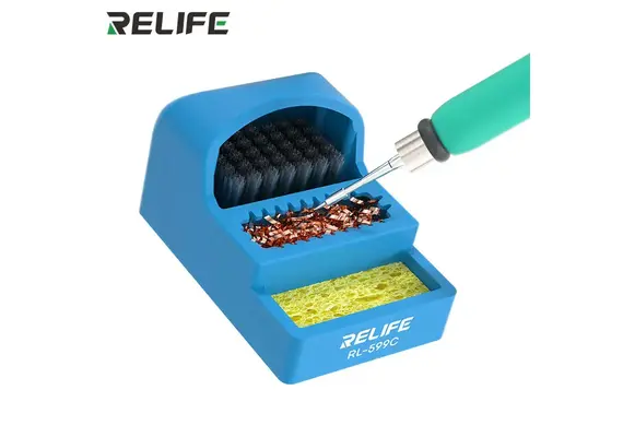 تصویر محصول تمیزکننده نوک هویه سیلیکونی ریلایف مدل RL-599C  - فروشگاه فون پارتس