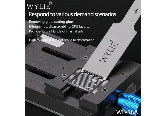 تصویر محصول ست تیغه و ابزار جداسازی چسب WYLIE مدل WL-18A (10 عددی) تصویر شماره 5 , - فروشگاه فون پارتس