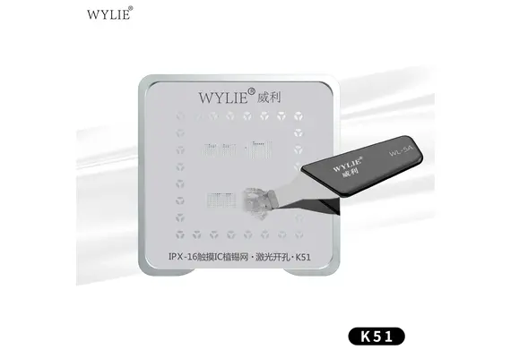 تصویر محصول شابلون مگنتی آی سی صفحه‌نمایش آیفون WYLIE مدل K51 تصویر شماره 3 , - فروشگاه فون پارتس