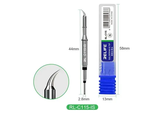 تصویر محصول نوک هویه ریلایف مدل RL-C115, نوع نوک هویه: C115-IS  - فروشگاه فون پارتس