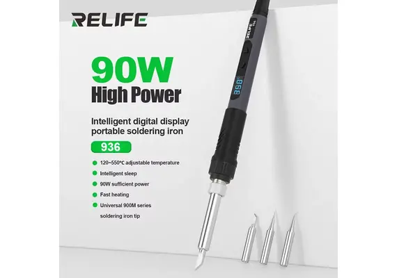 تصویر محصول هویه دیجیتال 90 وات ریلایف مدل 936 تصویر شماره 3 , - فروشگاه فون پارتس