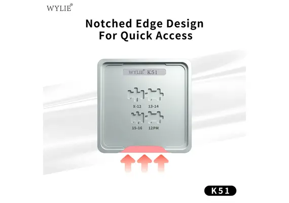 تصویر محصول شابلون مگنتی آی سی صفحه‌نمایش آیفون WYLIE مدل K51 تصویر شماره 4 , - فروشگاه فون پارتس