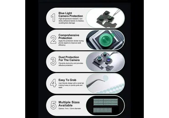 تصویر محصول برچسب محافظ دوربین ریلایف مدل HO2 (بسته 1000 عددی) تصویر شماره 4 , - فروشگاه فون پارتس