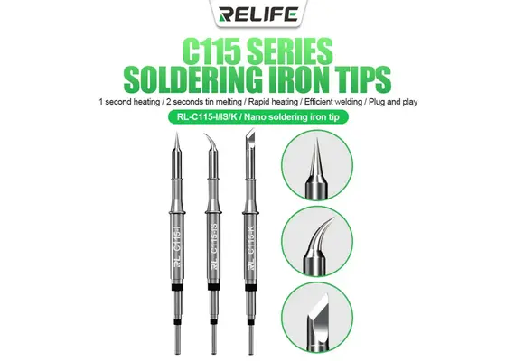 تصویر محصول نوک هویه ریلایف مدل RL-C115, نوع نوک هویه: C115-IS تصویر شماره 3 , - فروشگاه فون پارتس