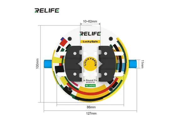 تصویر محصول نگهدارنده برد و چیپ 360 درجه ریلایف مدل RL-601Q تصویر شماره 3 , - فروشگاه فون پارتس