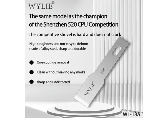تصویر محصول ست تیغه و ابزار جداسازی چسب WYLIE مدل WL-18A (10 عددی) تصویر شماره 2 , - فروشگاه فون پارتس