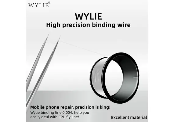 تصویر محصول سیم جامپر فوق‌العاده نازک WYLIE مدل BGA 0.004mm – مخصوص تعمیر PCB و CPU موبایل تصویر شماره 5 , - فروشگاه فون پارتس